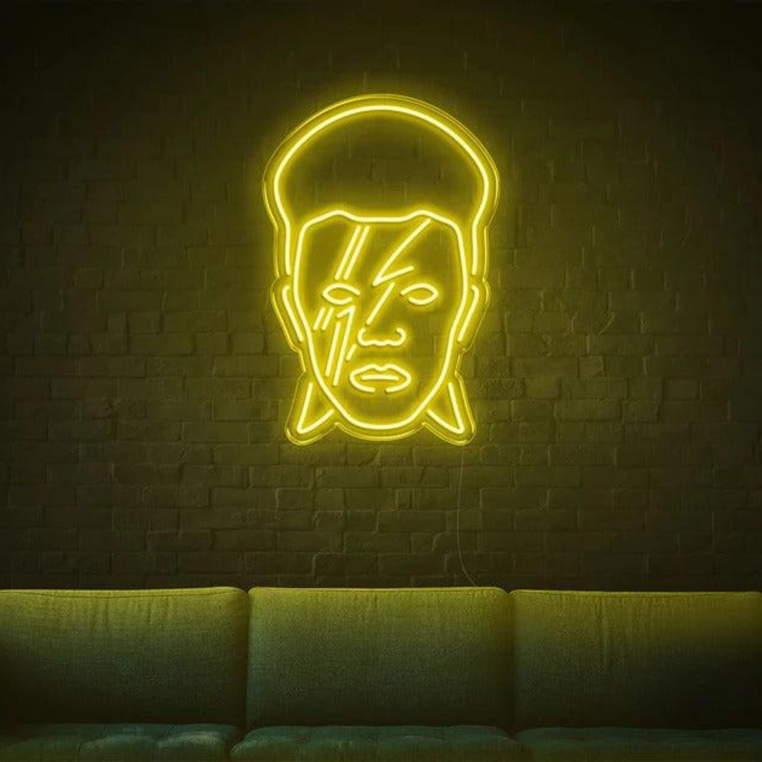 Rock Star David Bowie Head Led Neon Sign For Indoor Wall Decor | Shineneon