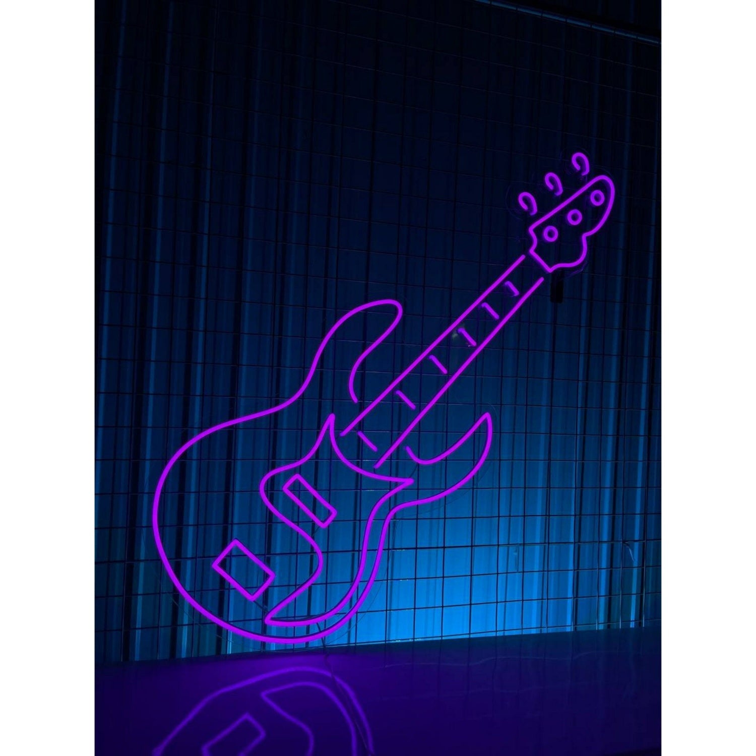 Rock Your Space Electric Guitar Led Sign Coffee Music Decor | Shineneon