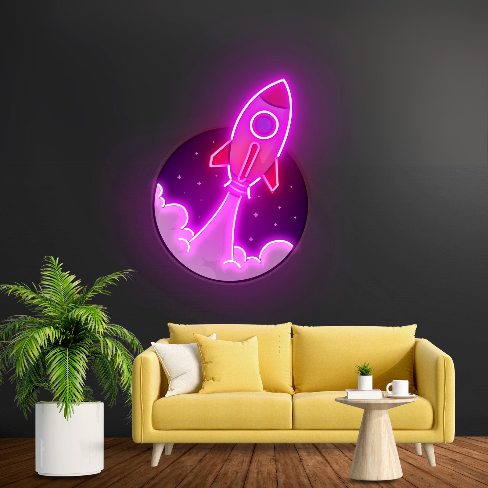 Rocket Custom Led Signs Artwork For Sale