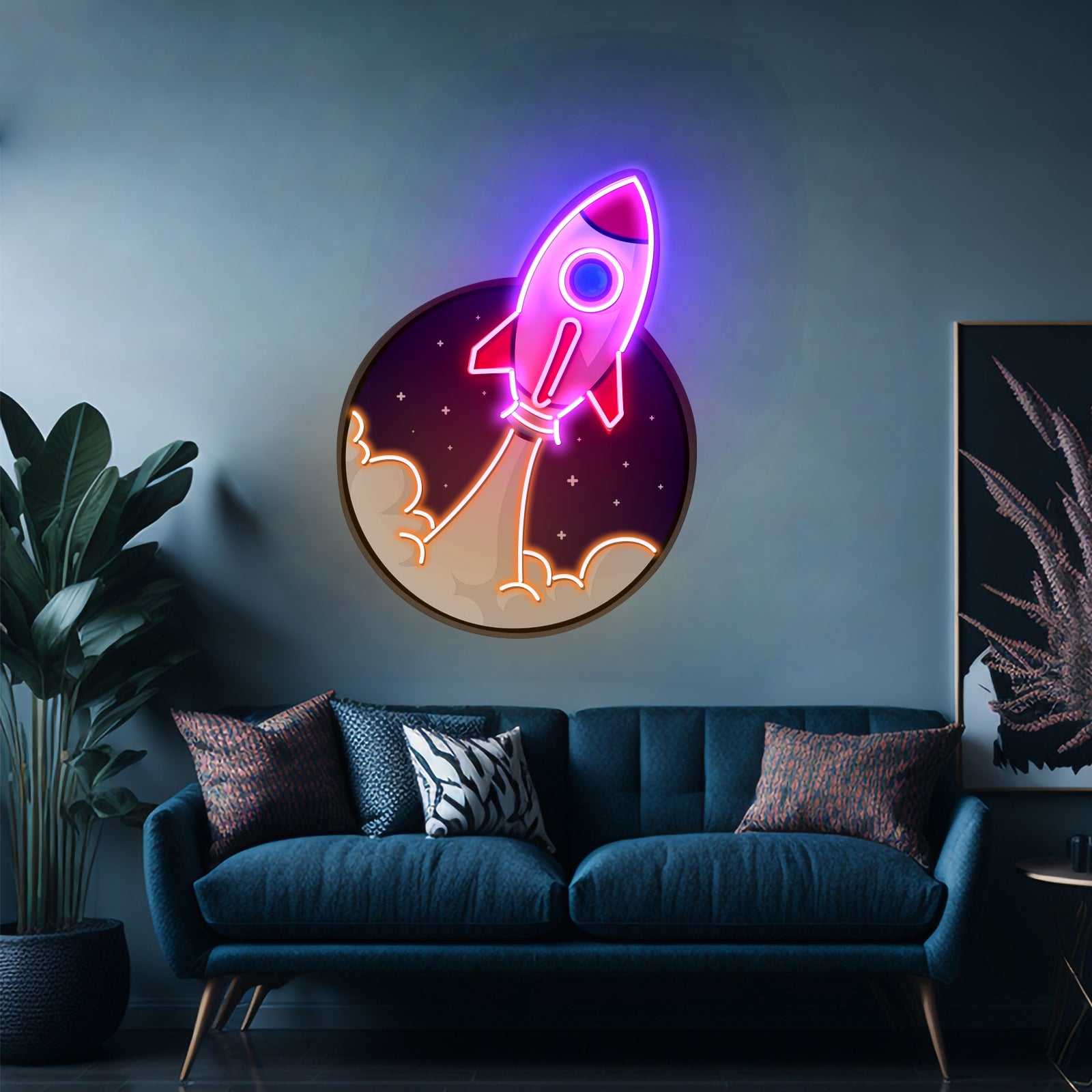 Rocket Custom Led Signs Artwork For Sale