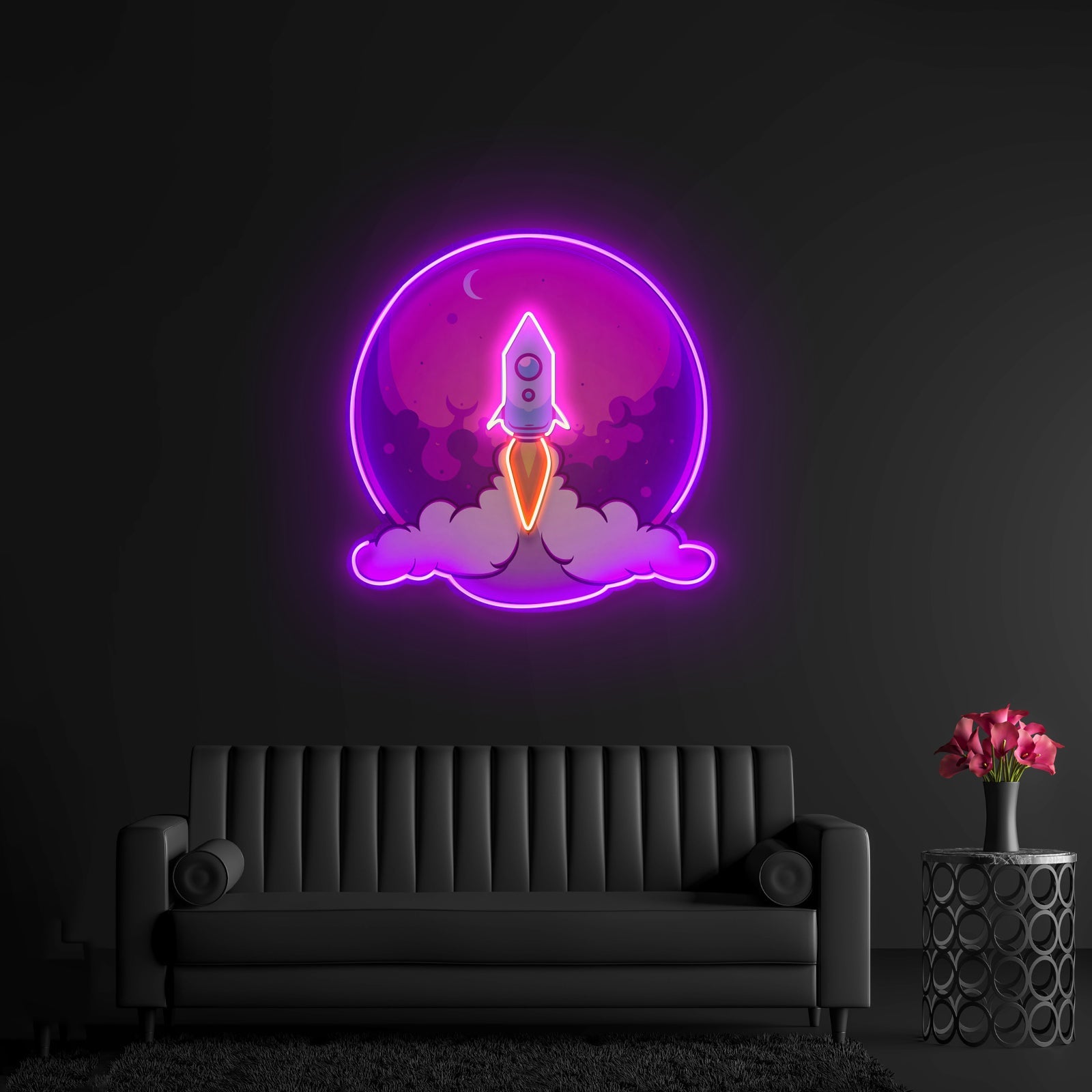 Rocket Launch Led Neon Sign Light Custom Led Signs - Shineneon