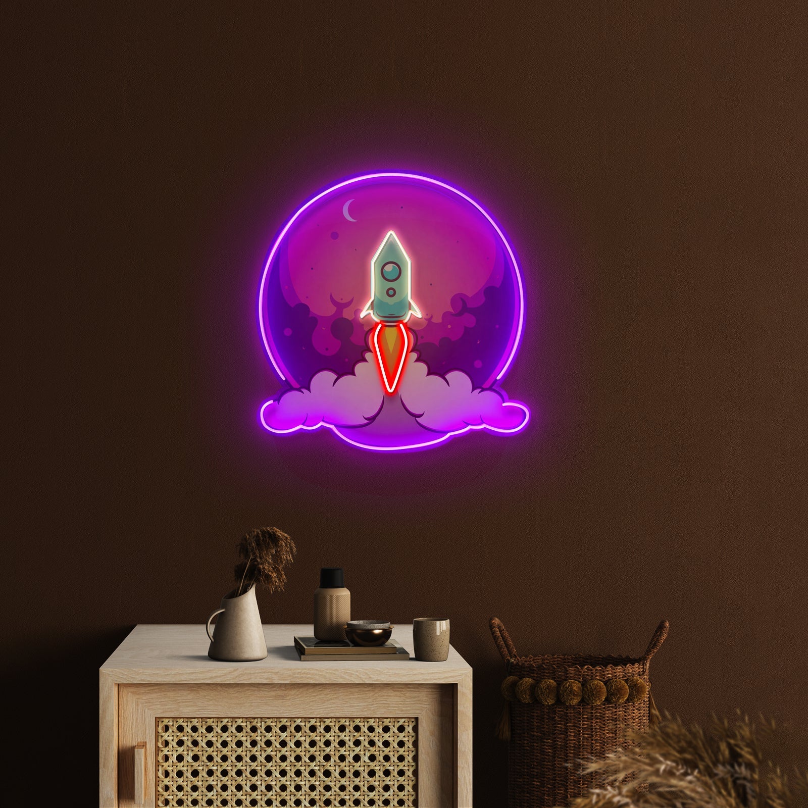 Rocket Launch Led Neon Sign Light Custom Led Signs - Shineneon