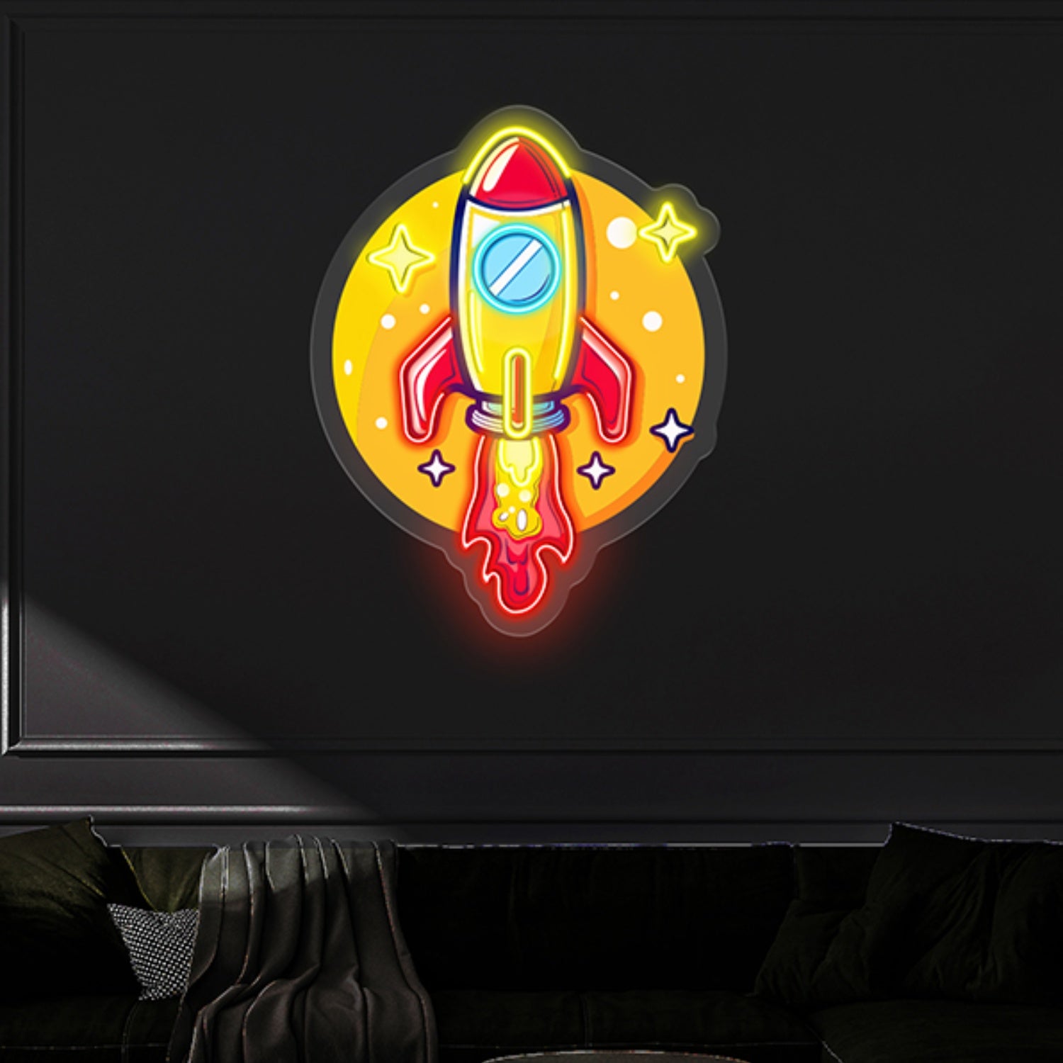 Rocket Led Neon Acrylic Artwork | Shineneon