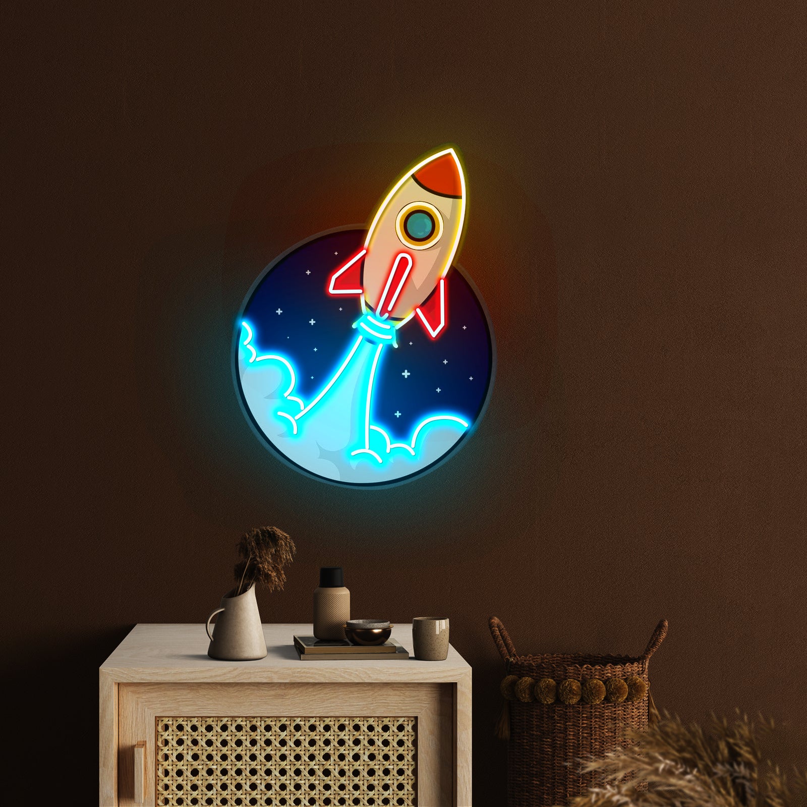 Rocket Led Neon Artwork For Sale
