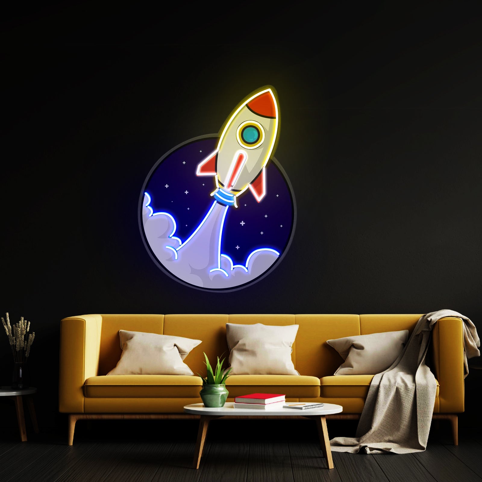 Rocket Led Neon Artwork For Sale