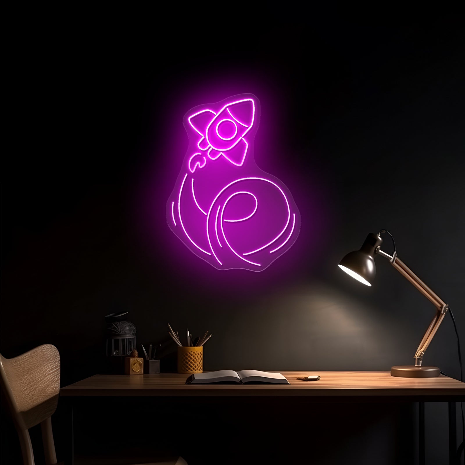 Rocket Neon Signs For Bedroom