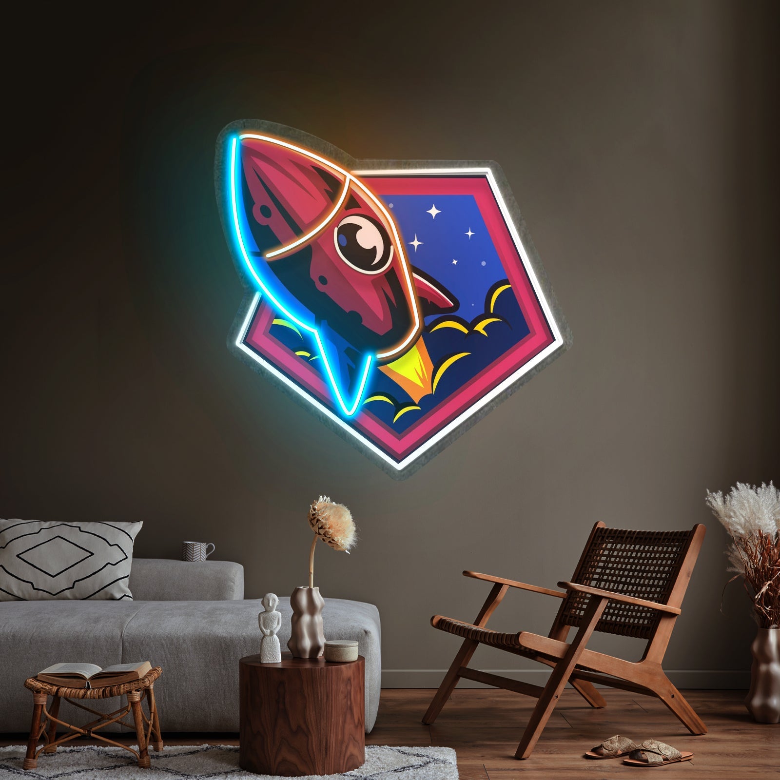 Rocket Space Led Neon Sign Light Custom Led Signs - Shineneon