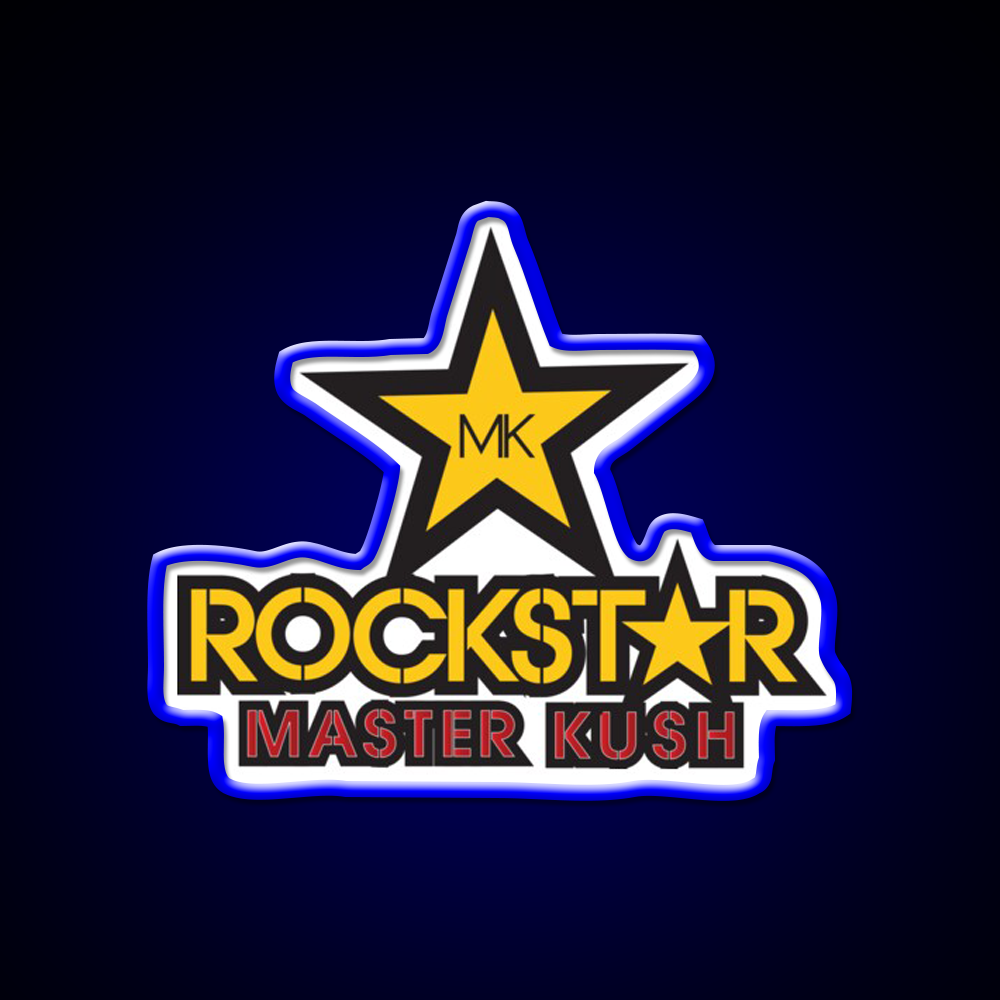 Rockstar Master Kush Hemp Inspired Green Leaf Led Neon Sign Rgb Color - LED neon sign view 5