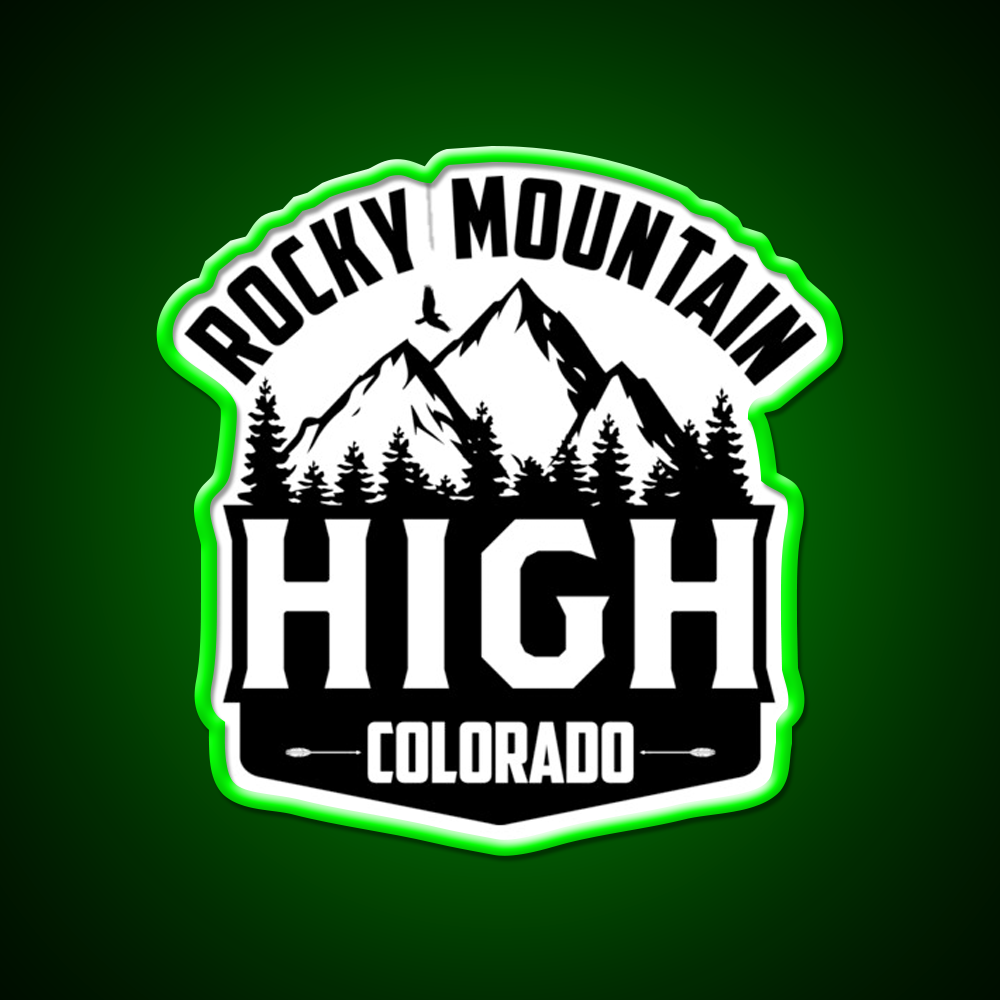 Rocky Mountain High Colorado Hemp Inspired Green Leaf Led Neon Sign Rgb Color - LED neon sign view 8