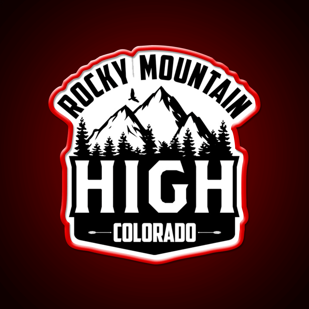 Rocky Mountain High Colorado Hemp Inspired Green Leaf Led Neon Sign Rgb Color - Shineneon