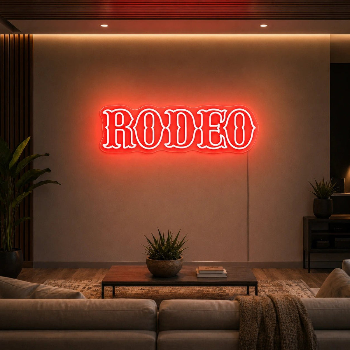 Rodeo Text LED Neon Sign - Shineneon