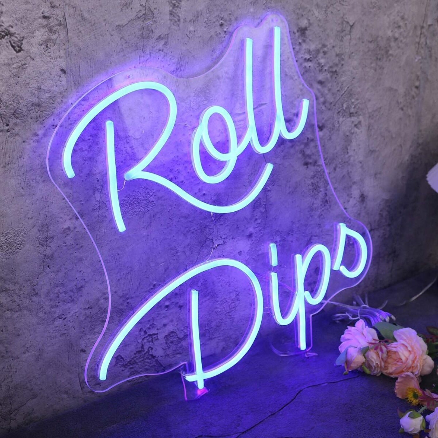 Roll Dips Blue Led Neon Sign - Shineneon