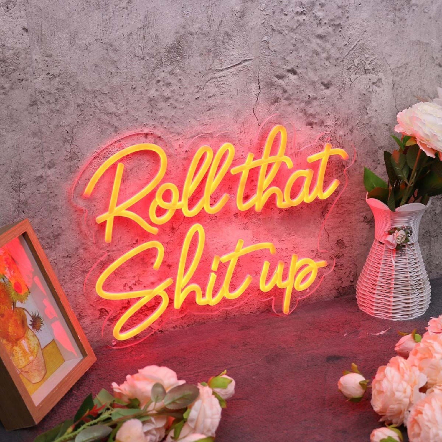 Roll That Shit Up Red Led Neon Sign - Shineneon