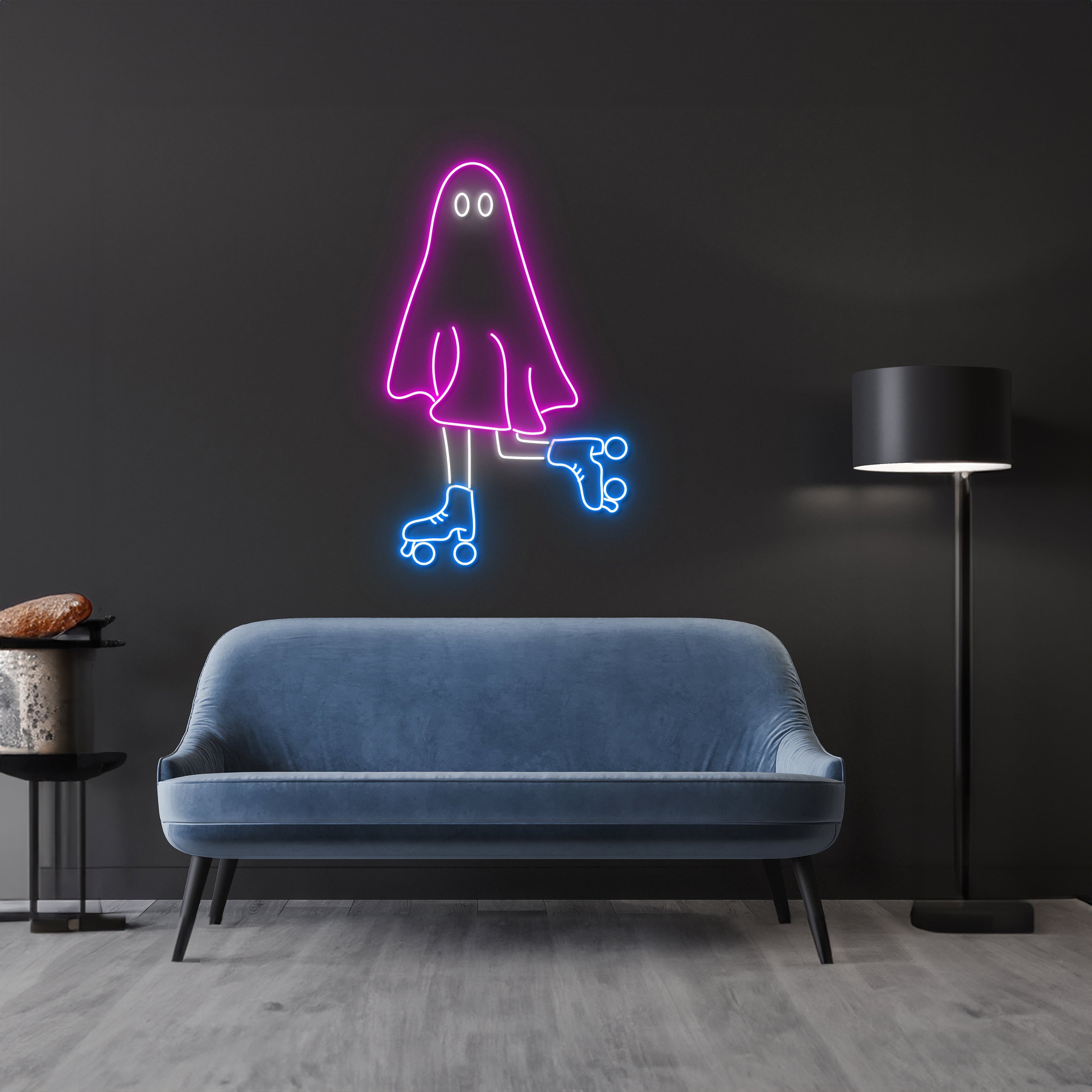 Roller Skating Ghost Neon Sign | Shineneon