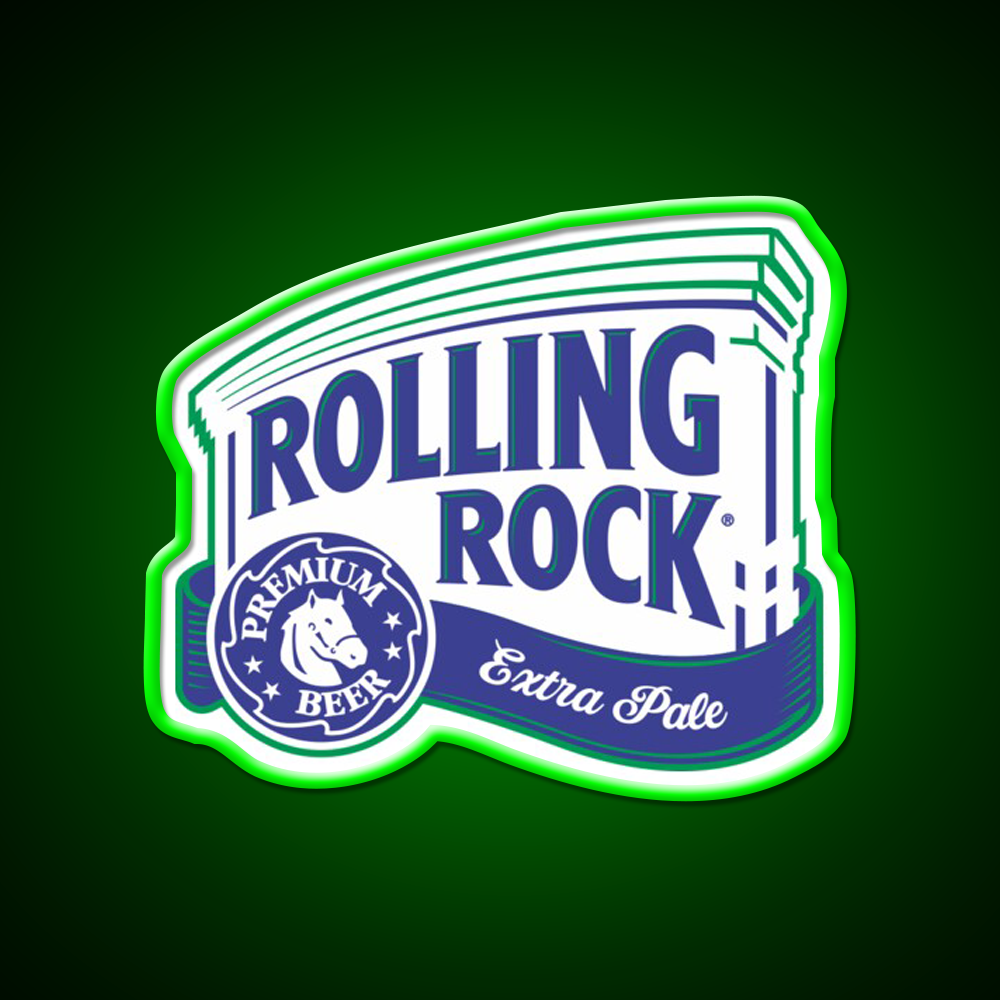 Rolling Rock Beer Bar Decor Led Neon Sign Rgb Color - LED neon sign view 8