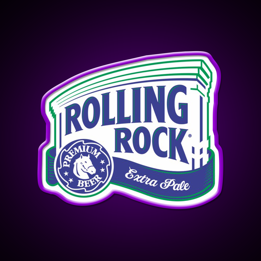 Rolling Rock Beer Bar Decor Led Neon Sign Rgb Color - LED neon sign view 9