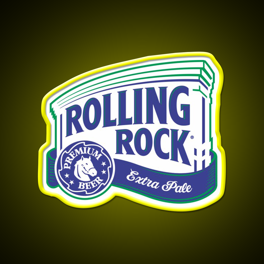 Rolling Rock Beer Bar Decor Led Neon Sign Rgb Color - LED neon sign view 7