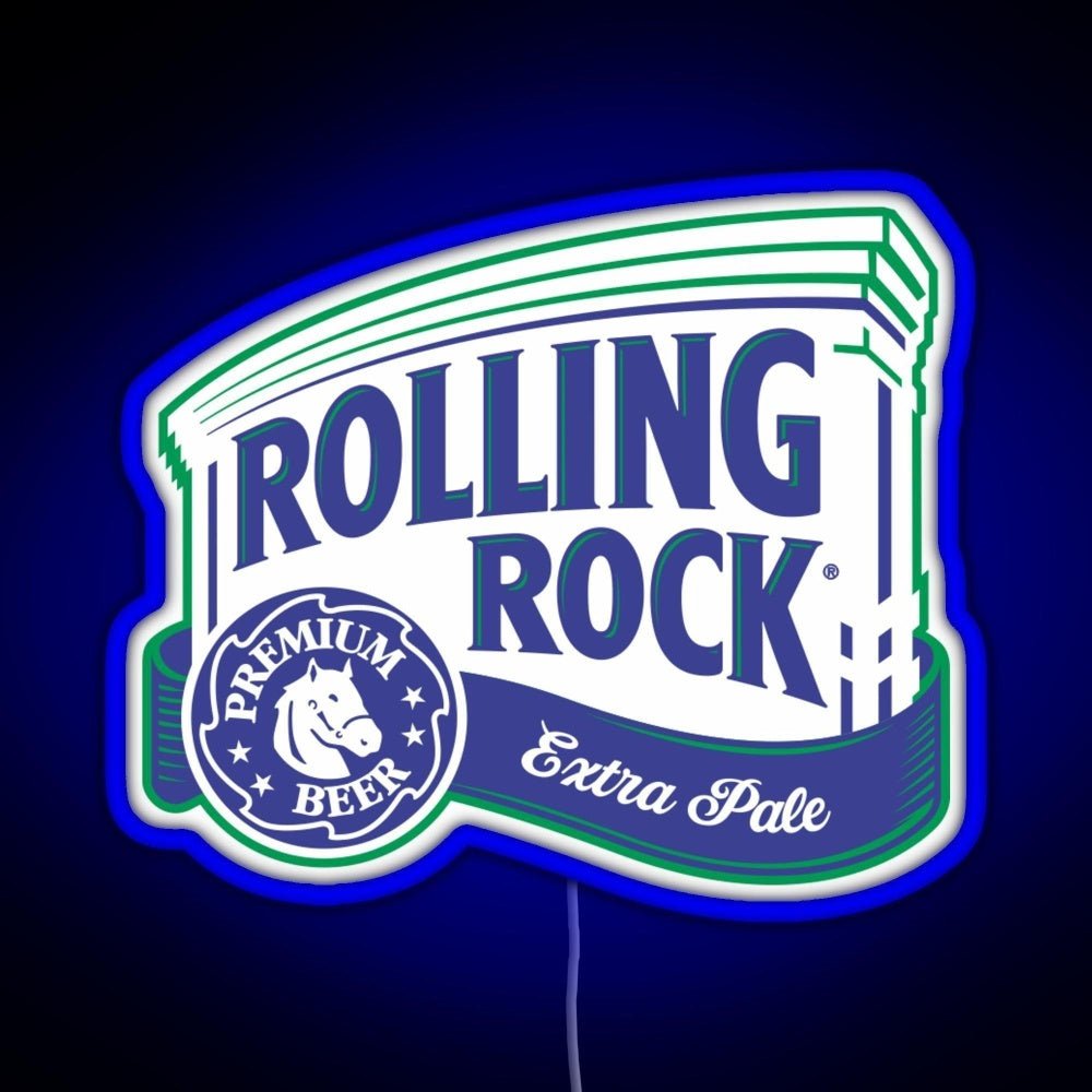 Rolling Rock Rgb Led Neon Sign Pop Wall Art - Shineneon