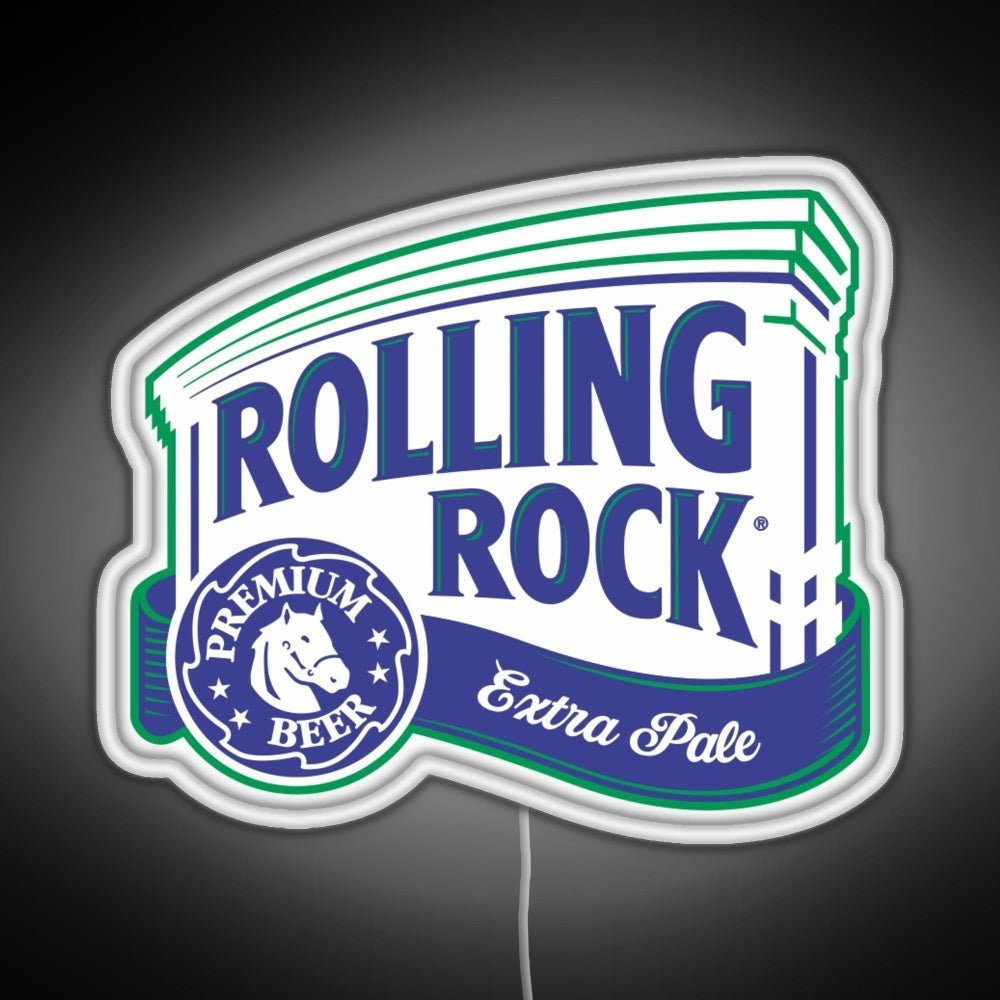 Rolling Rock Rgb Led Neon Sign Pop Wall Art - Shineneon