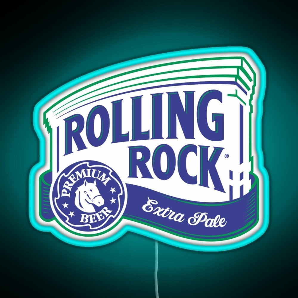 Rolling Rock Rgb Led Neon Sign Pop Wall Art - Shineneon