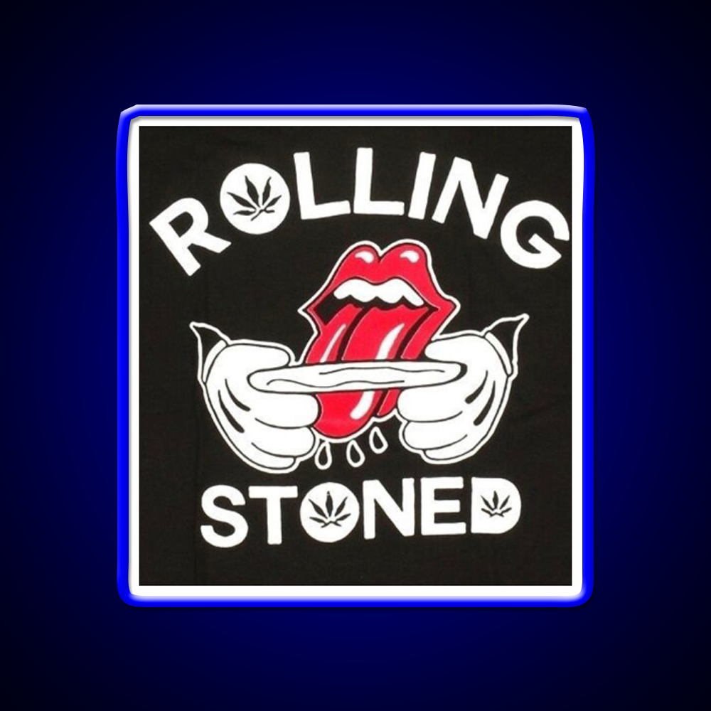Rolling Stoned Hemp Inspired Green Leaf Led Neon Sign Rgb Color - LED neon sign view 5