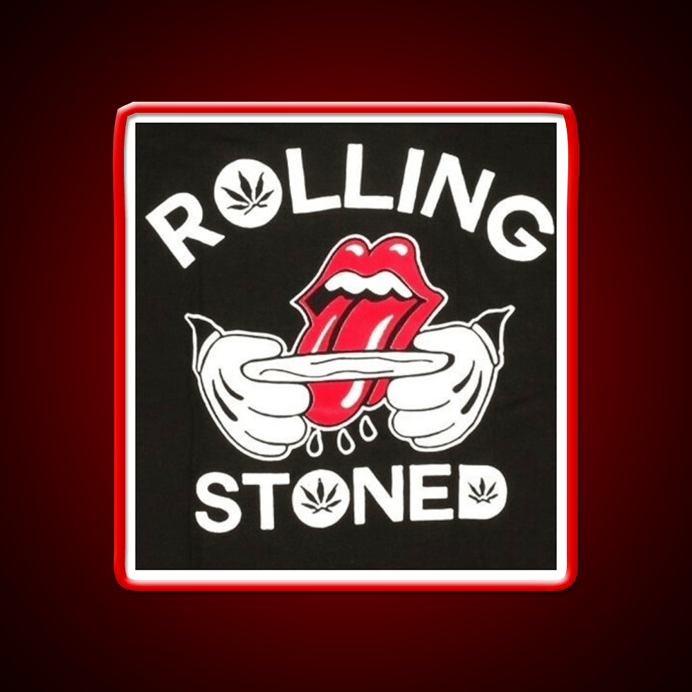 Rolling Stoned Hemp Inspired Green Leaf Led Neon Sign Rgb Color - Shineneon