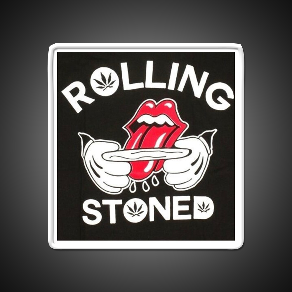 Rolling Stoned Hemp Inspired Green Leaf Led Neon Sign Rgb Color - LED neon sign view 11