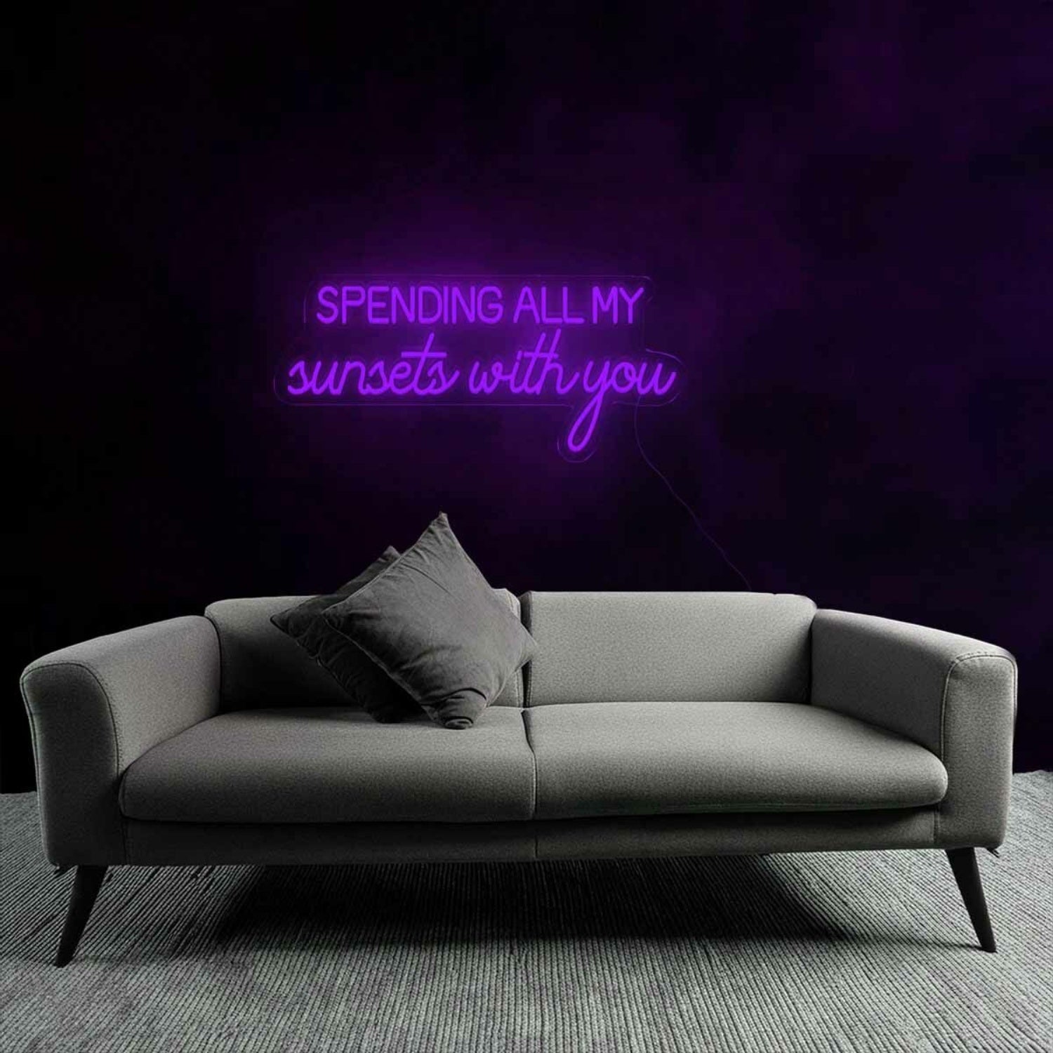 Romantic Spending All My Sunsets With You Neon Sign | Shineneon