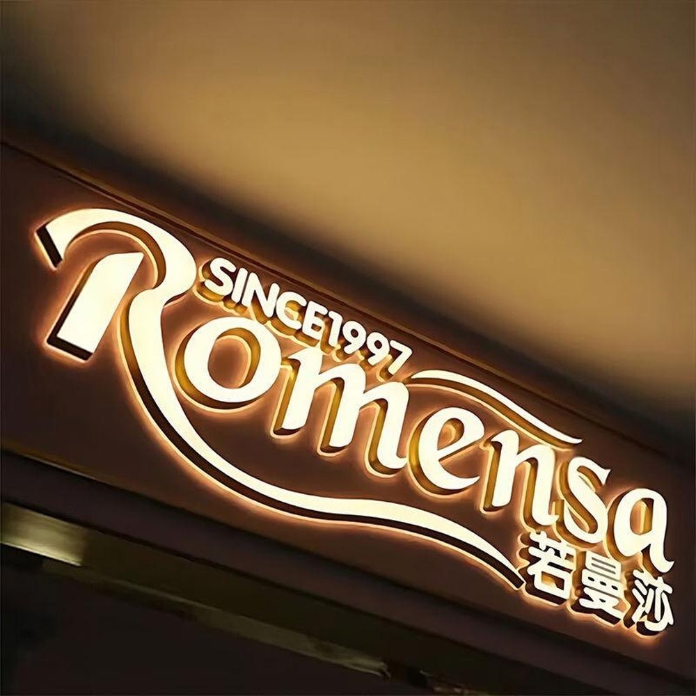Romensa Since1997 3D Front And Back Lit Letters Metal Led Sign - Shineneon