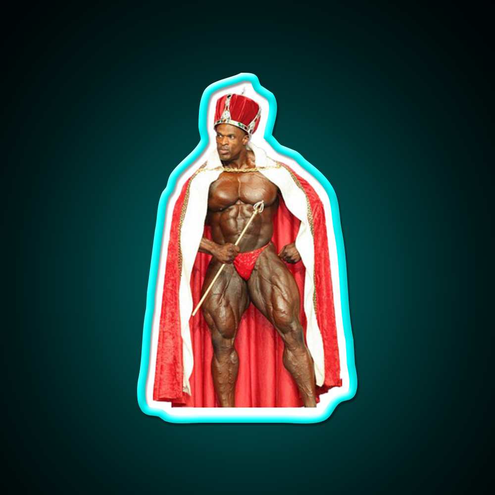 Ronnie Coleman The King Pose Gym Fitness Led Neon Sign Rgb Color