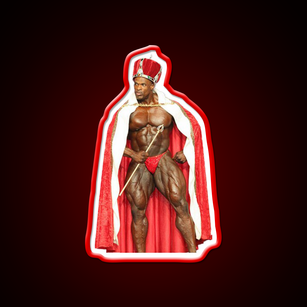 Ronnie Coleman The King Pose Gym Fitness Led Neon Sign Rgb Color