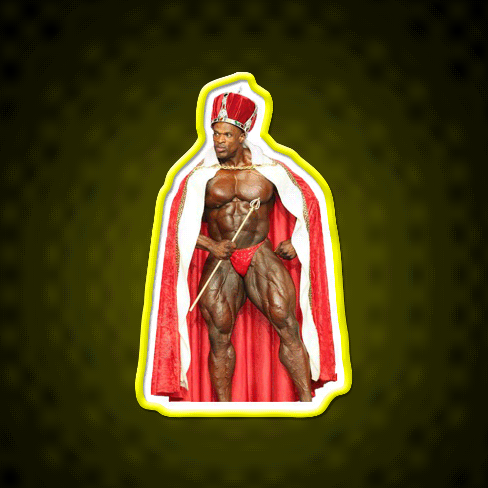 Ronnie Coleman The King Pose Gym Fitness Led Neon Sign Rgb Color