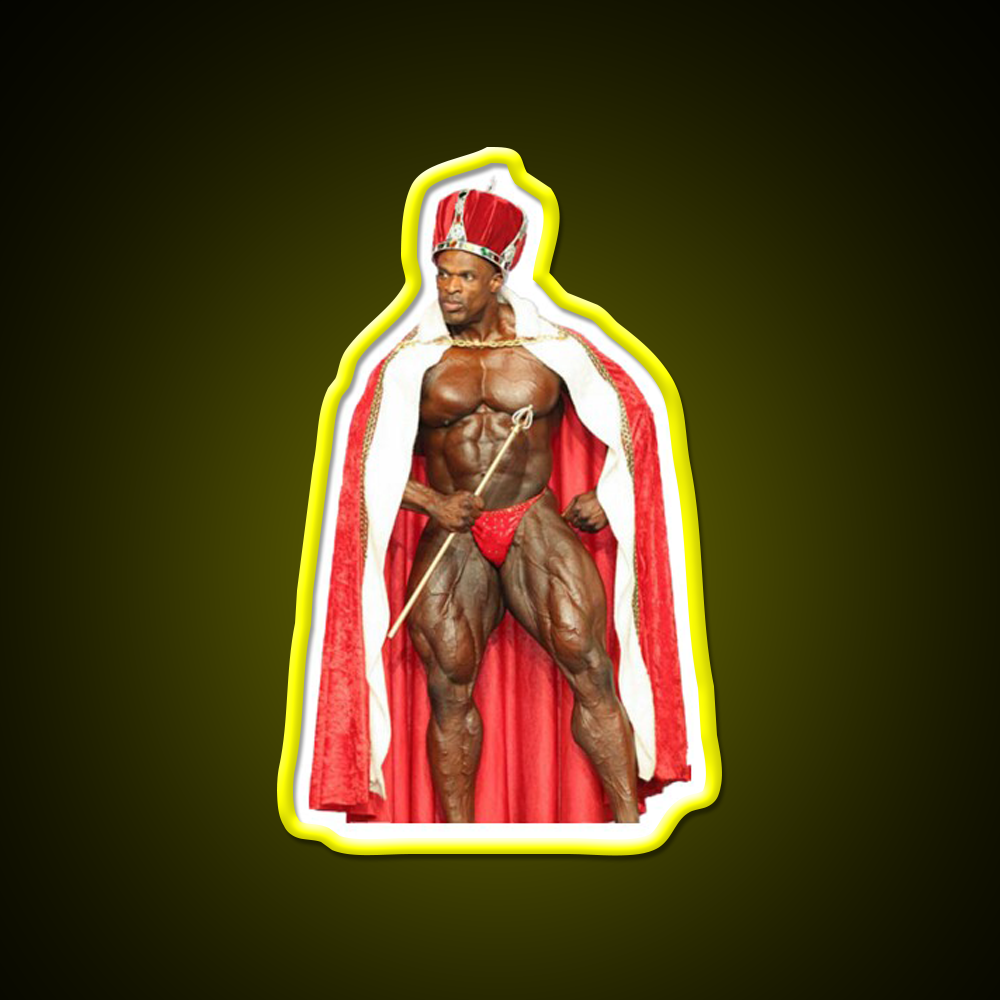 Ronnie Coleman The King Pose Gym Fitness Led Neon Sign Rgb Color