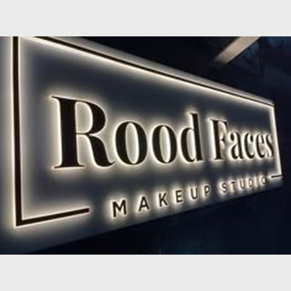 Rood Faces Makeup Studio 3D Backlit Channel Letters Led Light Sign