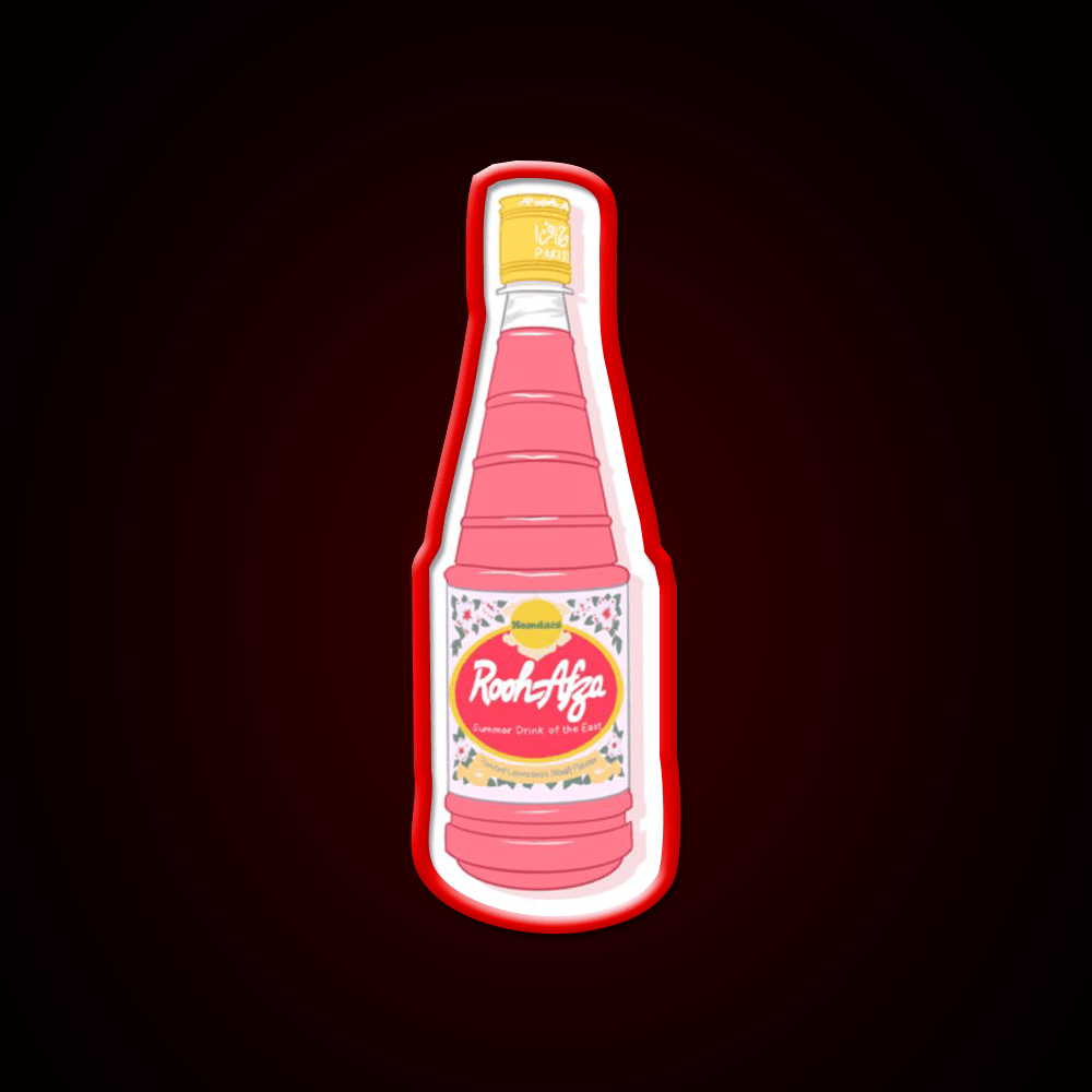 Rooh Afza Bottle Snack Food Led Neon Sign Rgb Color - Shineneon