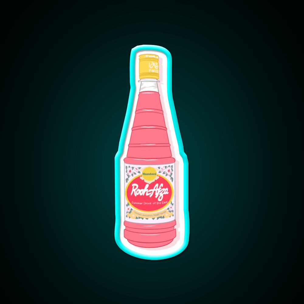 Rooh Afza Bottle Snack Food Led Neon Sign Rgb Color - Shineneon