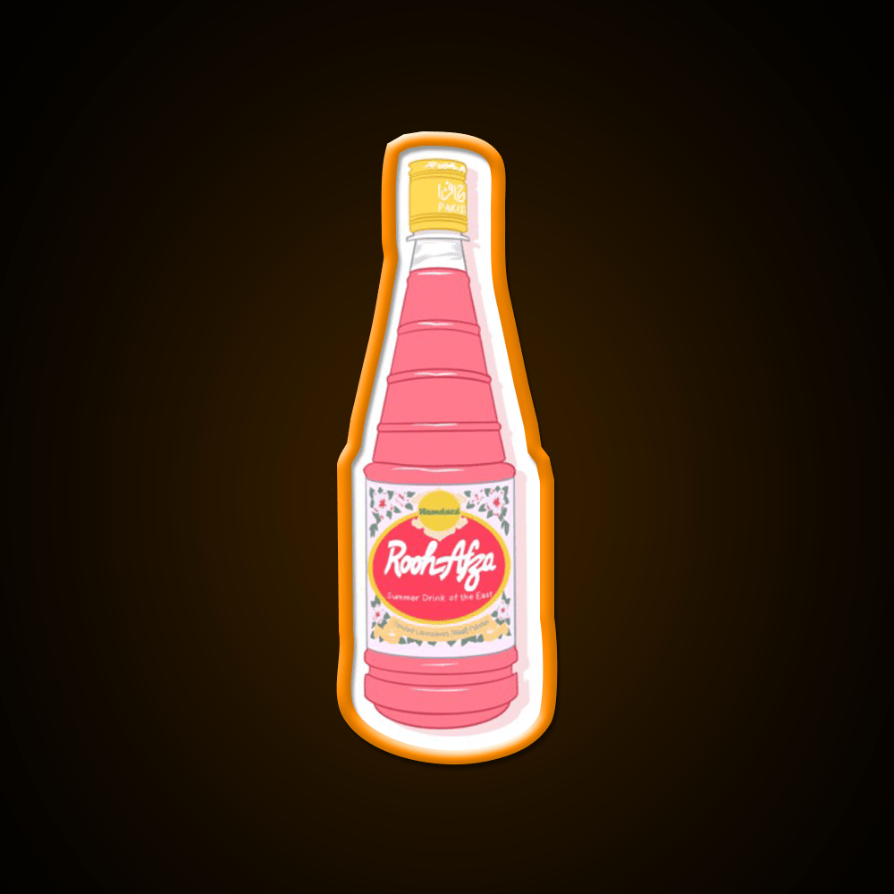 Rooh Afza Bottle Snack Food Led Neon Sign Rgb Color - Shineneon