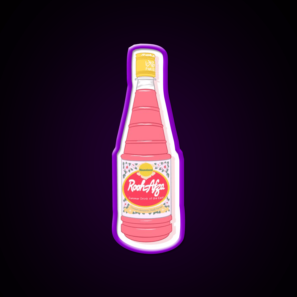 Rooh Afza Bottle Snack Food Led Neon Sign Rgb Color - Shineneon