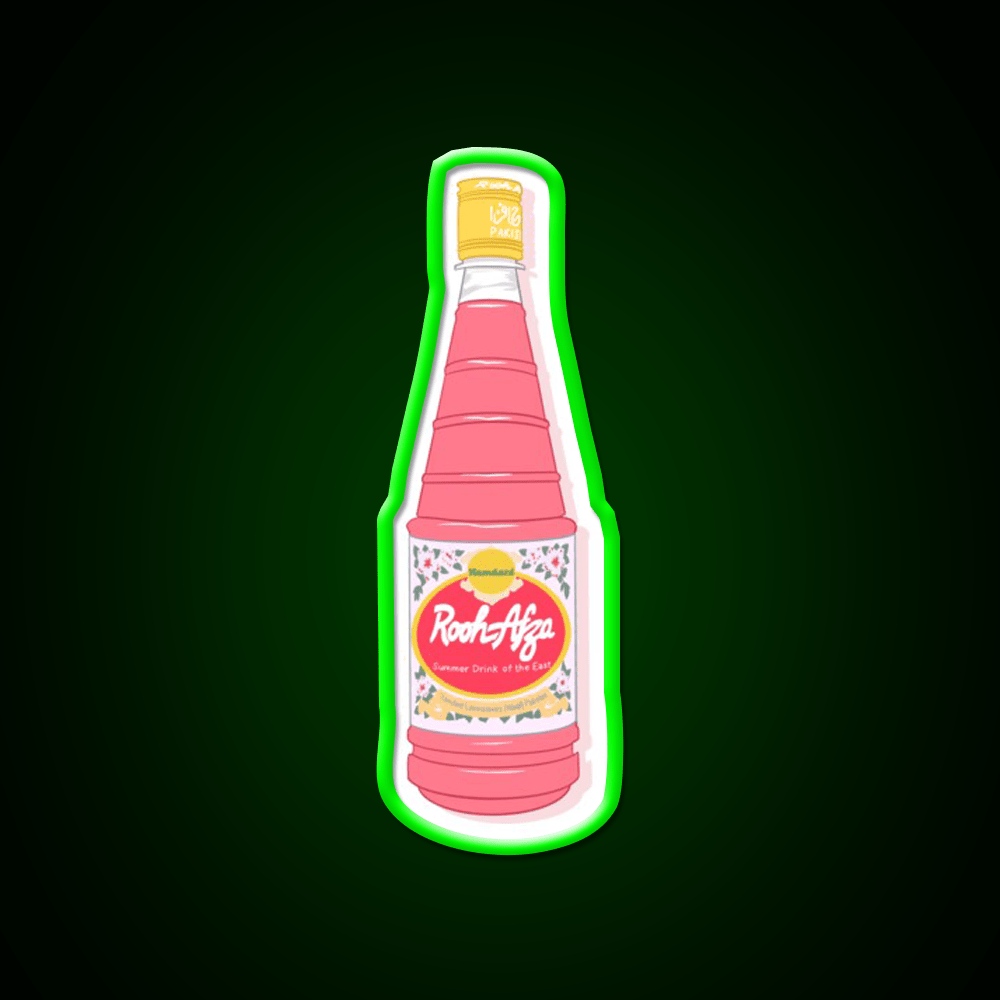 Rooh Afza Bottle Snack Food Led Neon Sign Rgb Color - Shineneon
