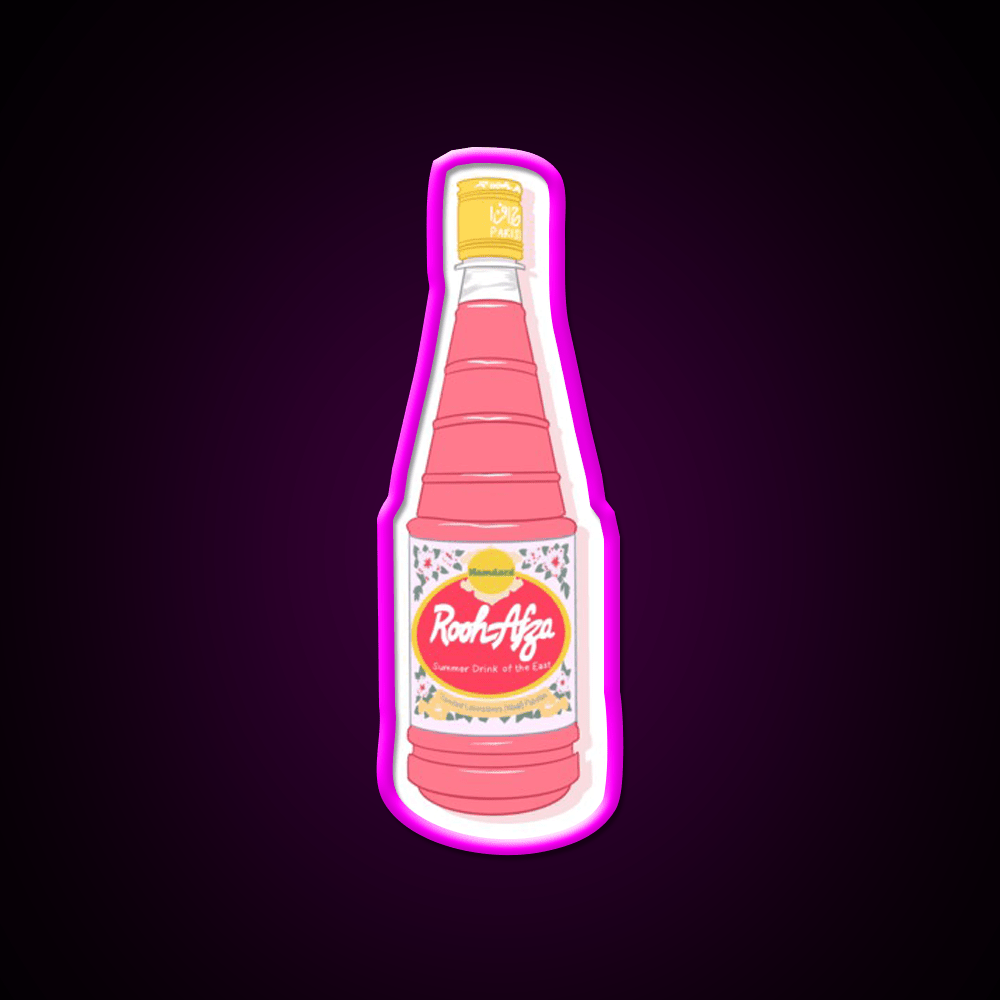 Rooh Afza Bottle Snack Food Led Neon Sign Rgb Color - Shineneon