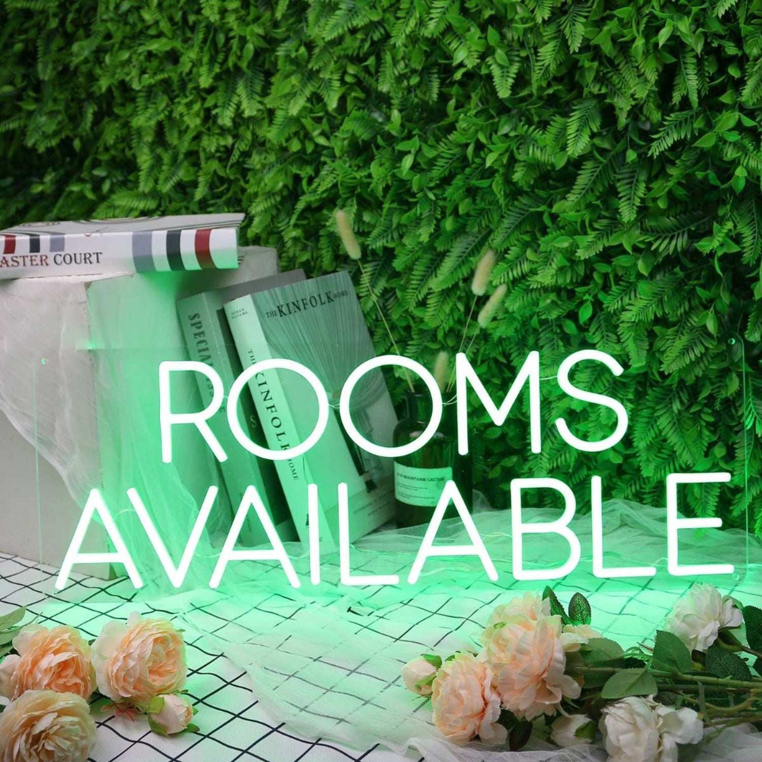 Rooms Available Green Led Neon Sign - Shineneon