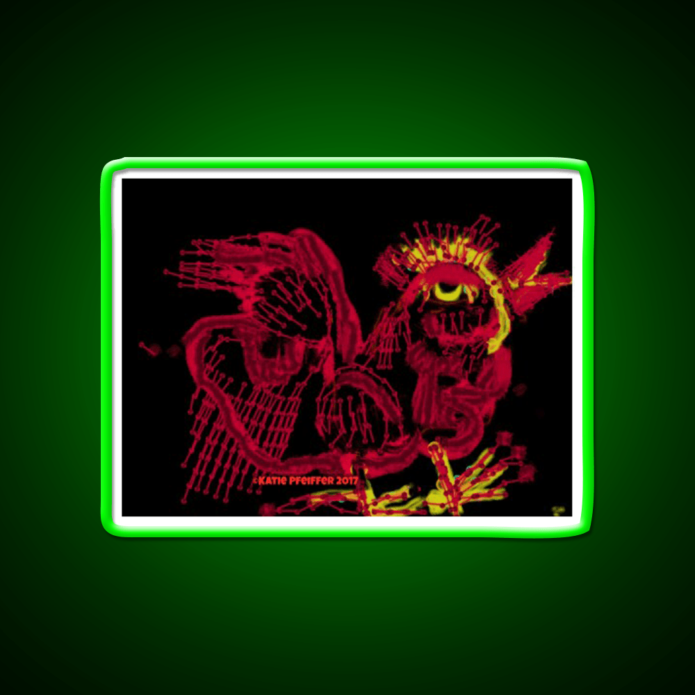 Rooster Drawing Asian Cultural Led Neon Sign Rgb Color - Shineneon