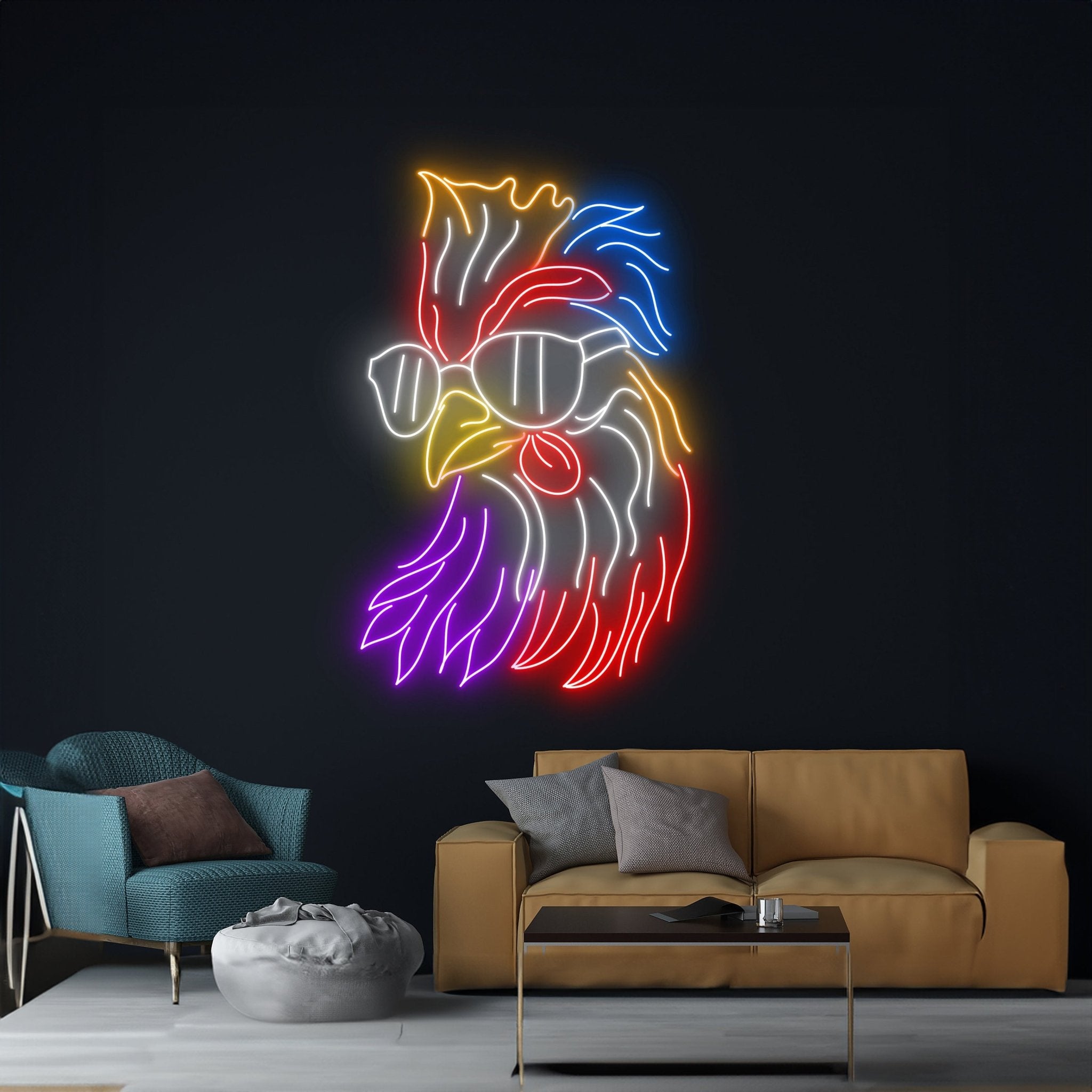 Rooster Glasses Neon Light - Shineneon