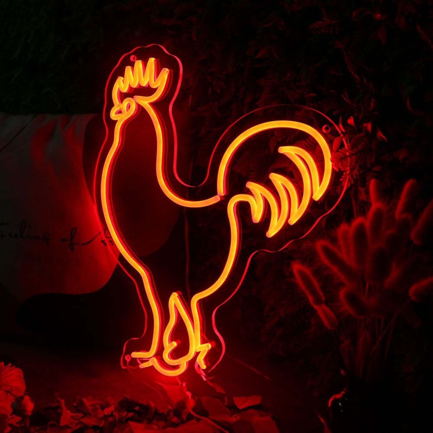 Rooster Led Neon Sign For Farm And Rustic Decor | Shineneon