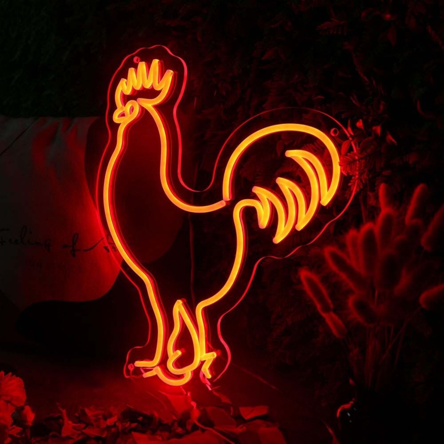Rooster Led Neon Sign For Farm And Rustic Decor - Shineneon