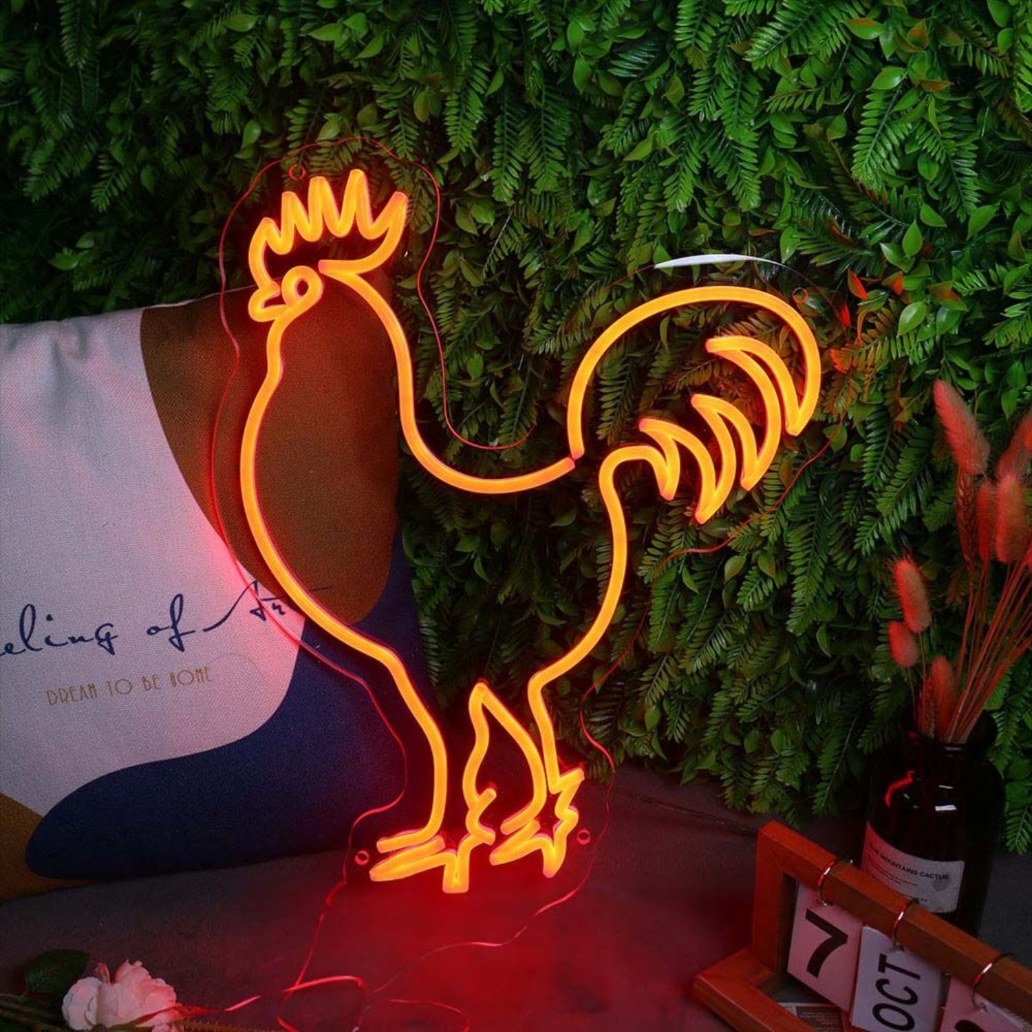 Rooster Led Neon Sign For Farm And Rustic Decor | Shineneon
