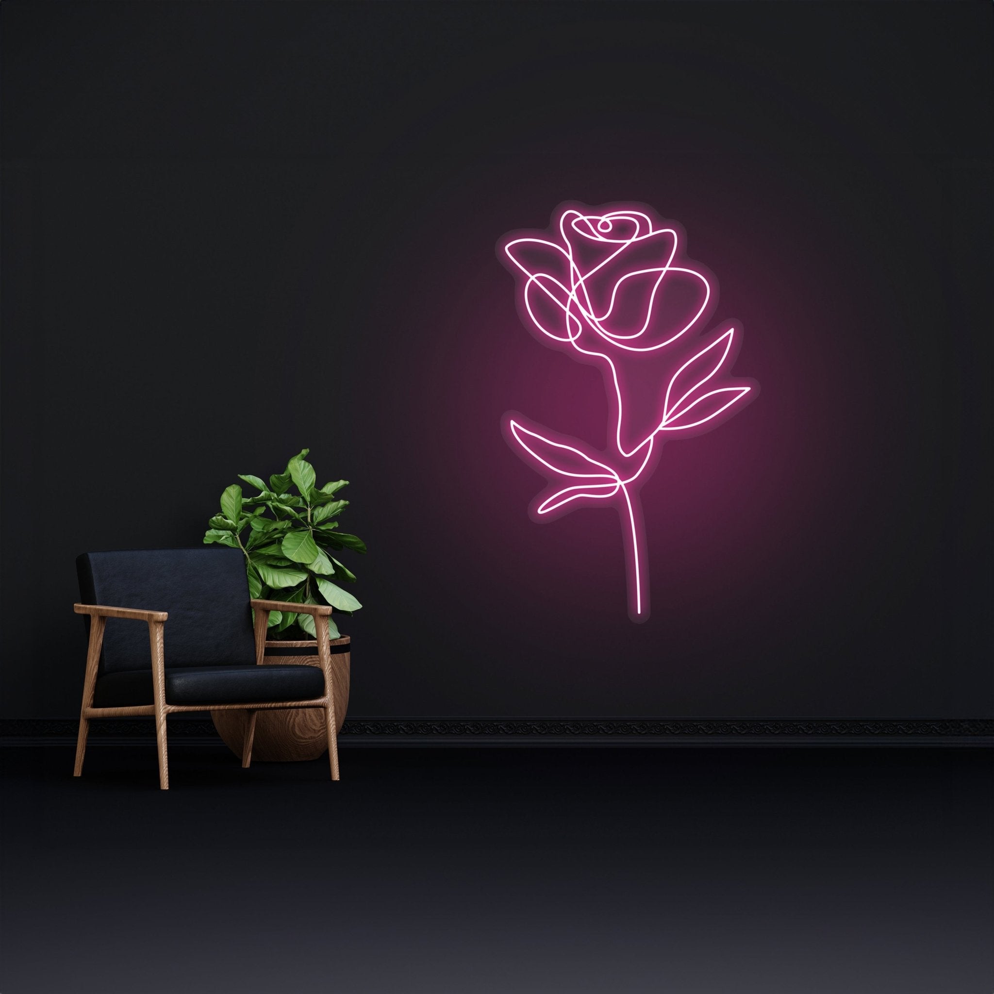 Rose Flower Neon Light Sign Led Custom - Shineneon