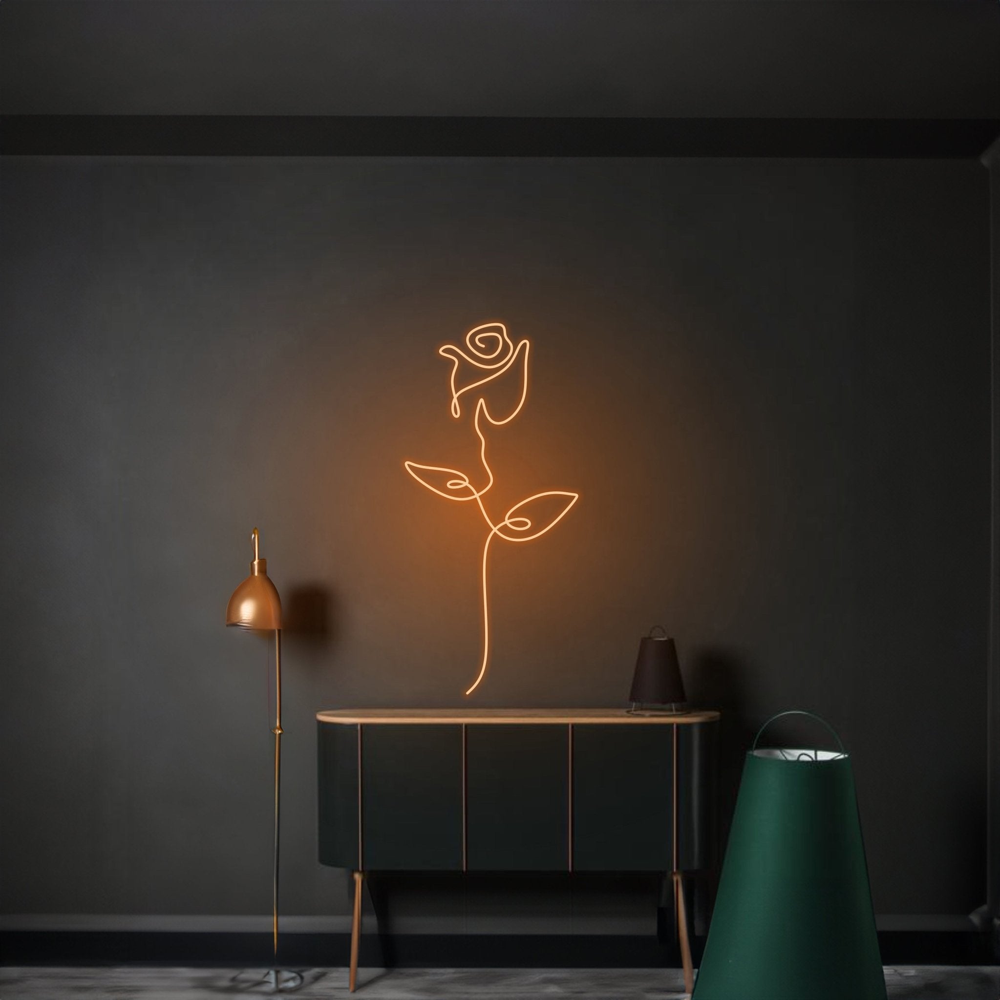 Rose Flower Neon Light Sign Led Custom Neon Sign - Shineneon