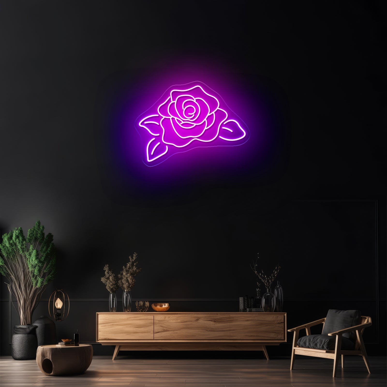 Rose Flower Neon Sign Aesthetic Rose Neon Sign - Shineneon
