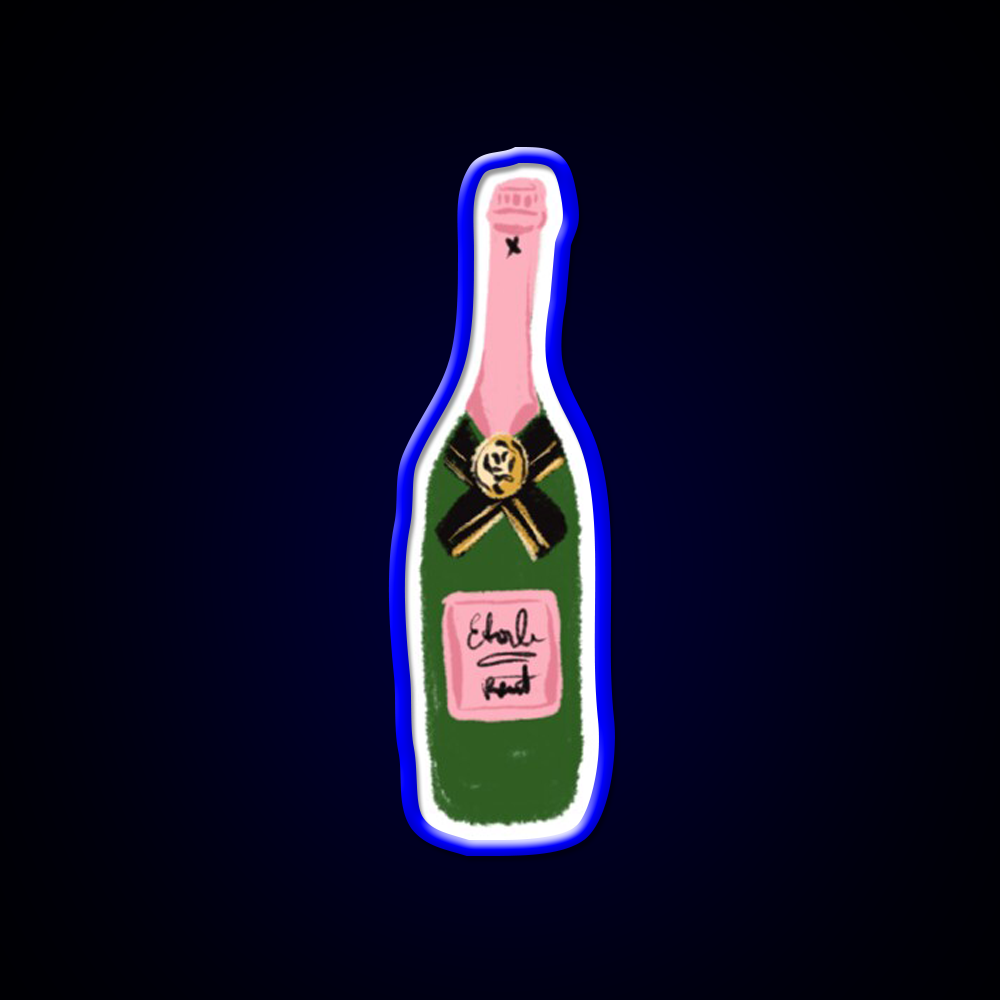 Rose Wine Cocktail Bar Decor Led Neon Sign Rgb Color - LED neon sign view 5